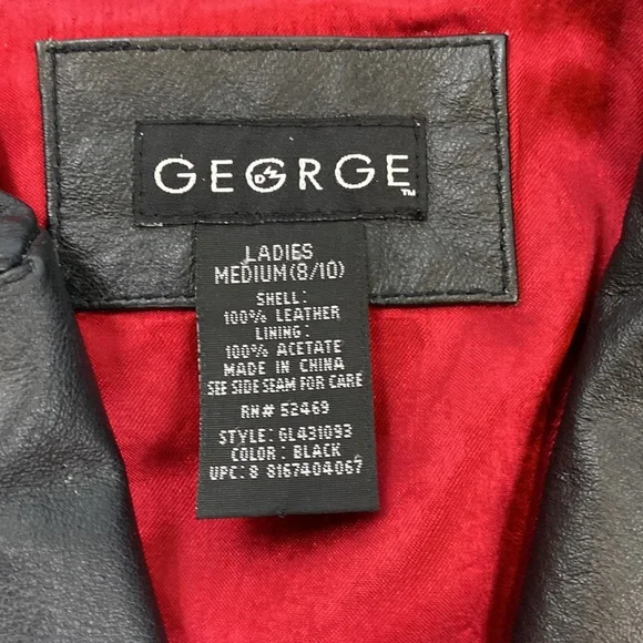 Vintage George Long Line Genuine Leather Jacket - Picture 5 of 7